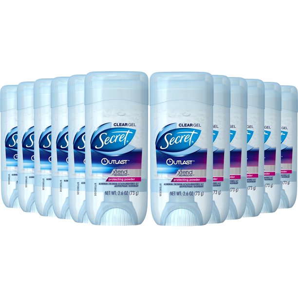 Secret Outlast Antiperspirant & Deodorant Clear Gel, Protecting Powder