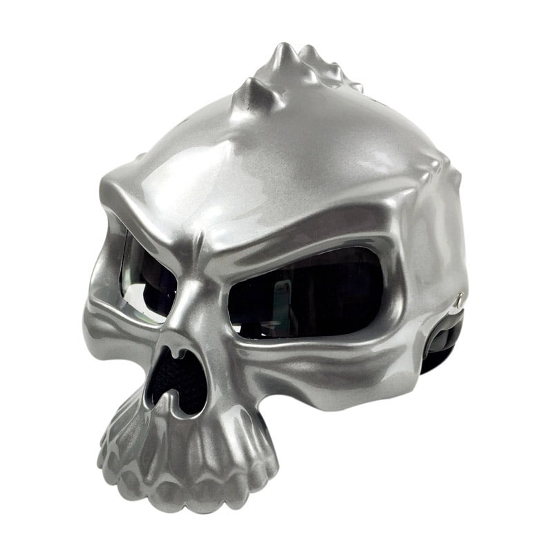 skull shaped motorcycle helmet