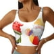thumbnail image 1 of Balery Summer Gnome Sujetadores deportivos con espalda cruzada para mujer, acolchados, sin costuras, de alto impacto, ideales para yoga, gimnasio, entrenamiento y fitness.-, 1 of 8