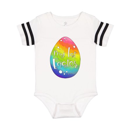 

Inktastic My !st Easter Rainbow Easter Egg Gift Baby Boy or Baby Girl Bodysuit