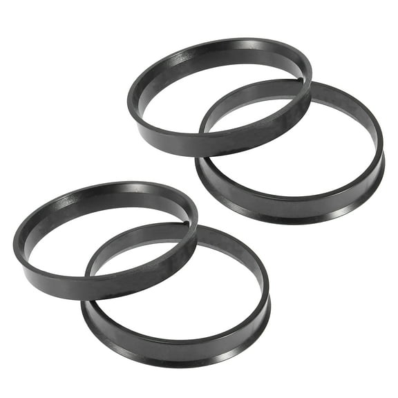 4pcs Plastic 60.1mm to 64.1mm Car Hub Centric Rings Wheel Spacer Black