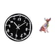thumbnail image 5 of Reloj de pared,Reloj de pared silencioso y decorativo que no hace tictac,Reloj moderno de 12 pulgadas para pared de casa o oficina,sencillo.,Figura decorativa,Estatua de perro, 5 of 8