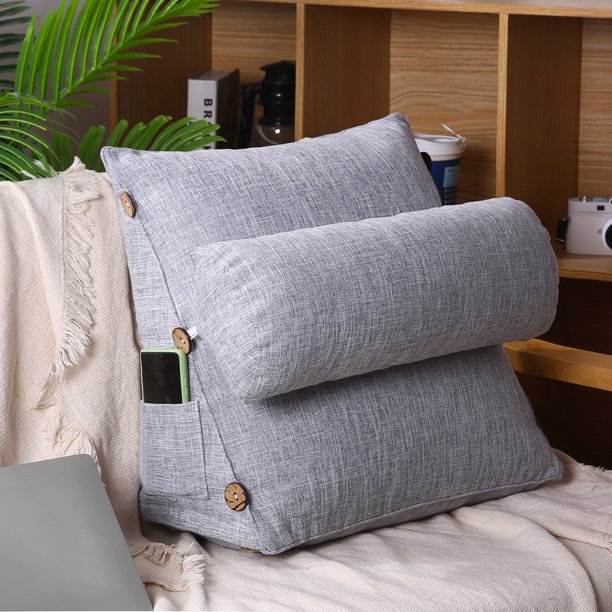 Midium Size Wedge Pillow Reading & Support Pillow, Adjustable Back Wedge Cushion for Adult Student Sleep Support Home Sofa Bed Lumbar Office Cushion - Walmart.com