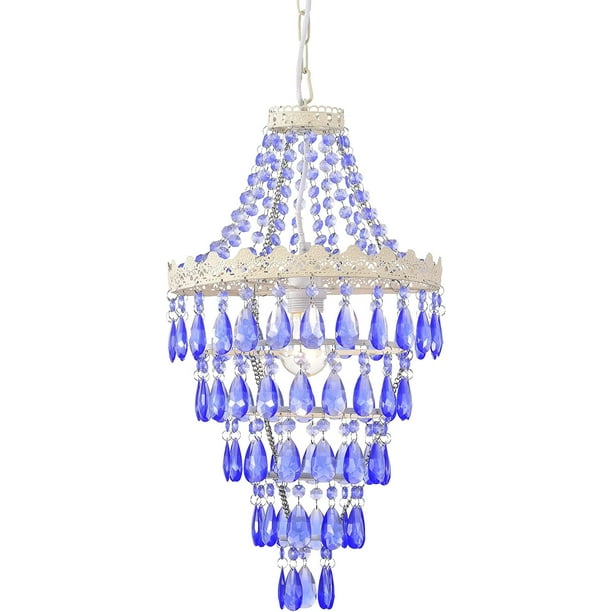 Blue Chandelier Crystals Chandeliers Light Fixture 1 Small 5 Tiers Girls For Bedroom Com Blue Chandelier Crystals Chandeliers, Small Chandelier Light Fittings