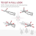 thumbnail image 4 of HOMCOM 9ft Tall Pre-Lit Snow-Flocked Artificial Christmas Tree with Realistic Branches, 900 Warm White LED Lights and 2094 Tips, 4 of 9