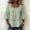 Green, variant on Square Neck Cotton Linen Blouse for Women Lace Trim 3/4 Bell Sleeve Peplum Casual Top XXL