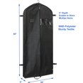 thumbnail image 2 of Bolsa de viaje para ropa Simple Houseware, paquete de 2 unidades, 60 pulgadas, negra, 2 of 8