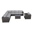 thumbnail image 2 of Living Source International 9-Piece Outdoor Set with Cushions - Brown, 2 of 5