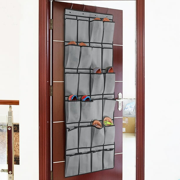 20 x 63 inch 24-Pockets Over The Door Hanging Shoe Rack ...