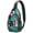 Colorful, variant on Yellow Pineapple Print Crossbody Sling Backpack, Multi-Functional Shoulder Backpack for Women Men, Ideal for Cycling, Photography, Shopping with Layered Storage