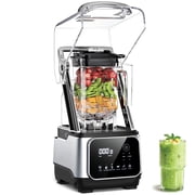 Professional-Grade Commercial Blender with Quiet Shield, 2200W High-Speed 6 in 1 Countertop Food Processor, 68oz BPA-Free Jar, Easy Cleaning, for Juice, Ice Shakes, Smoothies, Ice Crush, Grinding