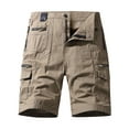 thumbnail image 2 of Jophufed Fashion Men's Pants Pocket Zipper Buttons Solid Leisure Time Tooling Shorts Cargo Pants, 2 of 4