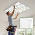 thumbnail image 4 of Colorful Flowers Magnetic Fluorescent Light Covers for Ceiling Lights 2x4 Feet, Farmhouse Botanical Floral Herbs Office Classroom Kitchen Drop Ceiling Light Covers Lighting Filters Shade Panel 1 Pack, 4 of 9