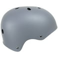 thumbnail image 3 of Krown Unisex Black Shell with Black Strap Skateboard Helmet, Adult, Grey, OS, 3 of 5
