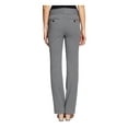 thumbnail image 2 of CeCe Womens Houndstooth High Rise Bootcut Pants B/W 12, 2 of 2