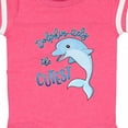 thumbnail image 4 of Inktastic Dolphin-itely the Cutest Boys or Girls Baby Bodysuit, 4 of 5
