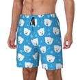 thumbnail image 1 of Fotbe Cute Polar Bear Traje de Baño para Hombre – Shorts de Natación de Secado Rápido con Forro y Bolsillos-3X-Large, 1 of 6