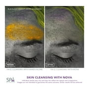 Spa Sciences NOVA - Sonic Facial Cleansing and Exfoliating Device with Antimicrobial Brush Bristles, Serum Infuser for Men & Women