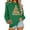 Green, variant on Hueook Sweatshirts for Women Women's Round Neck Hoodless Christmas Printed Casual Loose Sweatshirt Red XS