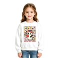 thumbnail image 3 of Likimi Toddler Kids Girls Halloween Sweatshirts Hallowmas Ghost Print Crew Neck Sweatshirt For Girls Long Sleeve Loose Fit Comfortable Pullover Size 7-8 Years, 3 of 3