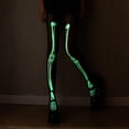 thumbnail image 4 of Opolski Glow Dark Stockings Festive Halloween Stockings Halloween Skeleton Women Pantyhose Ghost Leg Print Contrast Color Glow at Night Thin Mesh Terrifying Green, 4 of 8