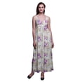 thumbnail image 1 of Bimba Robe Longue Maxi Bohème à Bretelles Sans Manches Imprimée Florale pour Femme - Très Petit, 1 of 6