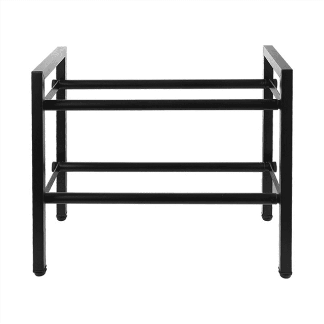 2 Tier Expandable Shoe Rack,Stackable Adjustable Shoe Rack for Closet,Metal Shoe Shelf Organizer Storage for Entryway