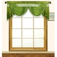 thumbnail image 2 of Sandra Beaded Austrian Valance and Swag Combo, Sage Green, 2 of 2