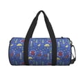 thumbnail image 2 of Horeoi New-York City Print Foldable Travel Duffle Bag with Removable Strap - Water-Resistant Gym Vacation Luggage Multi-Pocket Design, 2 of 8