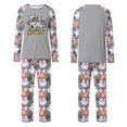 thumbnail image 4 of Matching Halloween Pajamas Set with Contrast Sleeves, Soft Halloween Family Pajamas with Mummy Bow Print, Unique Family Halloween Pajama Set Gift, 4 of 4