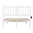 thumbnail image 4 of AFI Tahoe 14" Full Wood Platform Bed with Slatted Headboard and Footboard, White, 4 of 6