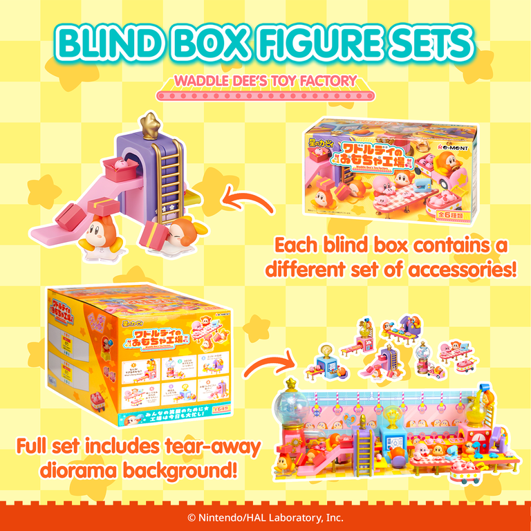 Hamee RE-Ment Kirby Blind Box Diorama Miniature Figure Set for