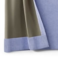 thumbnail image 5 of Mainstays Kids Spring Periwinkle Light Purple Solid Ribbed Corduroy Blackout Rod Pocket with Back Tabs Single Curtain Panel, Set of 1, 38" W x 95" L, 5 of 6