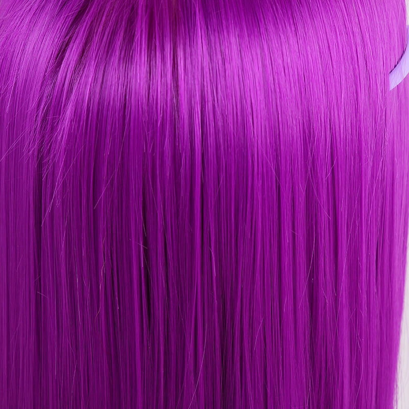Cosmetology Mannequin Head with supper wave SYNTHETIC HAIR #purple color22"+ TABLE CLAMP