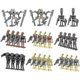 thumbnail image 1 of 28pcs Pack Battle Soldiers, Generals And Droids With Weapons Set, Building Blocks Action Figures Toys Kids Gifts - Youa, 1 of 5