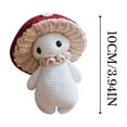 thumbnail image 3 of 10cm Positive Mushroom Gifts Love Support,Gifts for Her/Him Friends Birthday Mother's Father's Day Mom Dad Girlfriend,Crochet Mushroom Doll with Emotional Cards Cheer Up Desk Decors (Encouraging), 3 of 5