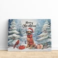thumbnail image 3 of Merry Christmas Rhodesian Ridgeback Enjoys Woofmas Winter Xmas Holiday Horizontal Matte Canvas Poster Ridgebacks Dog Lover Gifts Wall Art Home Decor - 02022, 3 of 5