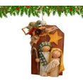 thumbnail image 1 of Nativity Christmas Tree Ornaments Handmade Wooden Holy Family Set With Joseph Mary Nativity Scene Christmas Tree Hanging Decorations, 1 of 1