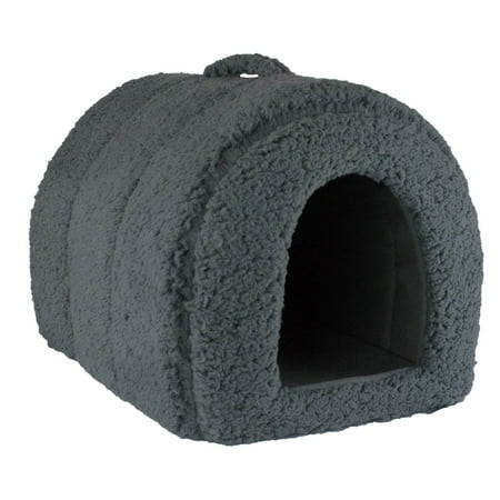 Precious Tails Sherpa Igloo Bed for Dogs and Cats