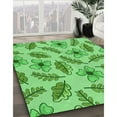 thumbnail image 3 of Ahgly Company Machine Washable Indoor Rectangle Transitional Green Area Rugs, 2' x 4', 3 of 7