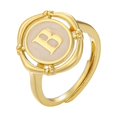 thumbnail image 4 of ZHUKOU-Anillo de letras con iniciales para mujer, anillo de dedo con apertura de esmalte, anillo con alfabeto para pareja, regalo de Navidad, joyería al por mayor, VJ398, 4 of 4