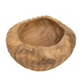 thumbnail image 2 of A&B Home Round Teak Wood Fluted Decorative Bowl 7.9" x 7.9" x 3.9", 2 of 10