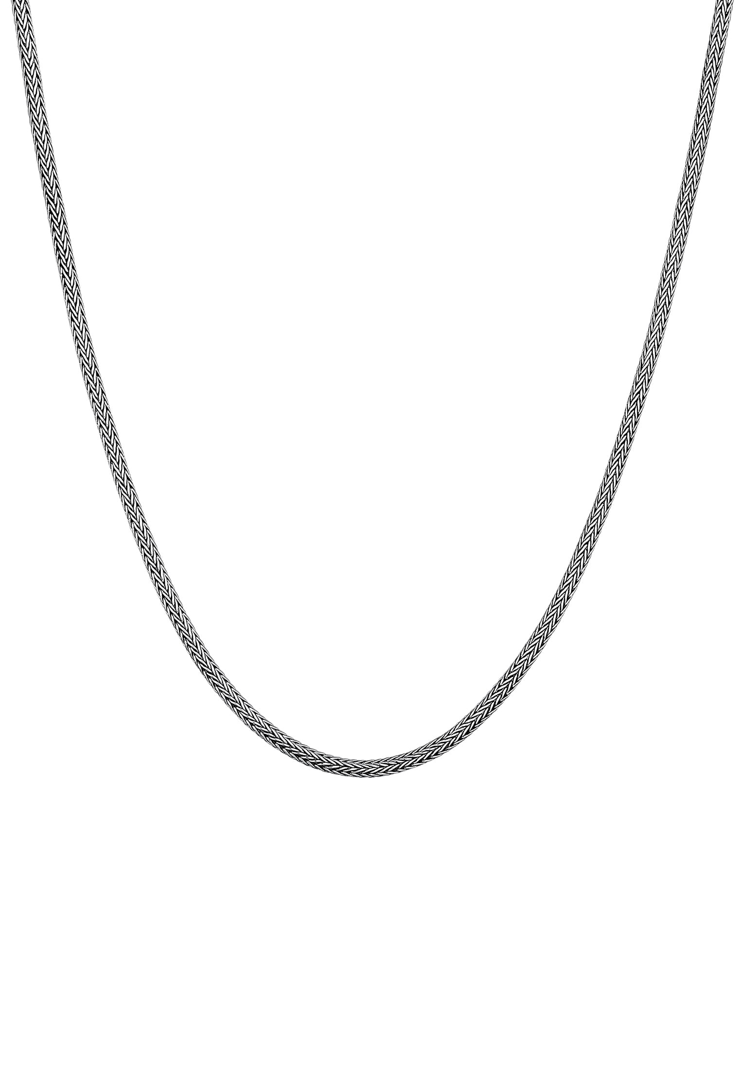 KUZZOI Men 0.12" Snake Chain Necklace 925 Silver Oxidized 20-24 inch