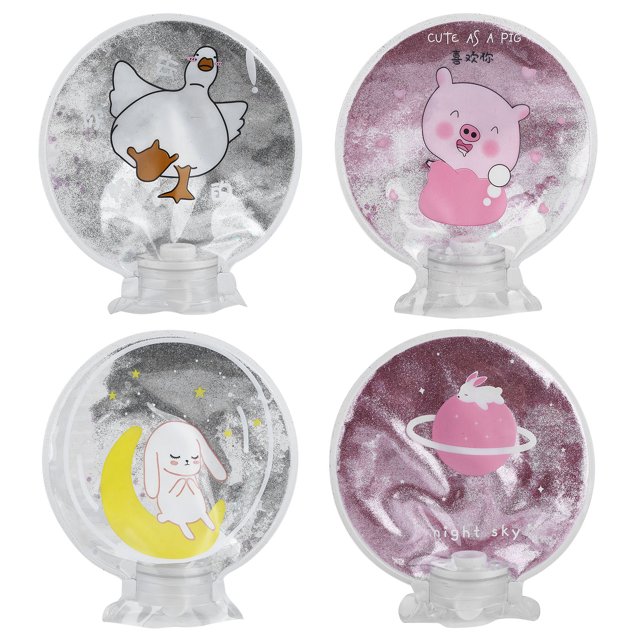 8 Uds botella de agua caliente de dibujos animados lindo portátil PVC cálido para Otoño Invierno calentador de manos