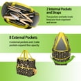 thumbnail image 6 of Garden Tool Bag,Happy Dog and Footprints Garden Tool Organizer,Garden Gifts,Waterproof Multi-Pocket Garden Tool Storage 11.8x5.5x11.4 Inch(Tools NOT Included), 6 of 6