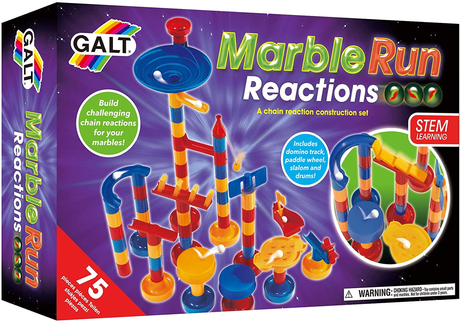 Chain Reaction Toy Galt Toys Ages 4 Years Plus Marble Run Reactions 
