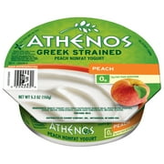 Athenos Strained Nonfat Peach Greek Yogurt, 5.3 Oz.