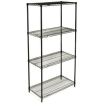 Global Industrial 24247B Nexel Black Epoxy Wire Shelving, 24 x 24 x 74 in.
