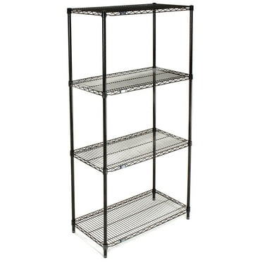 Global Industrial 24427B Nexel Black Epoxy Wire Shelving, 42 x 24 x 74 in.