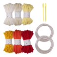 thumbnail image 1 of HILABEE 6 Pieces Knitted Yarn Handcrafting 5M Colorful Cushion Home Decor Craft Yarn E, 1 of 9